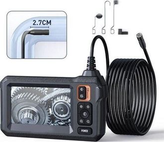 OEM C&aacute;mara De Inspecci&oacute;n Endosc&oacute;pica Industrial, C&aacute;mara Endosc&oacute;pica Para Alcantarillado Ips De 4,3, C&aacute;mara Tipo Serpiente Impermeable Ip67 Con 8 Luces Led