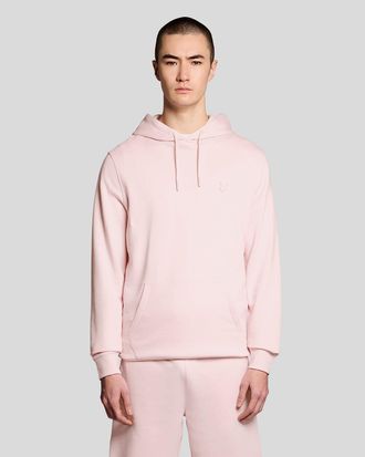 Lyle & Scott Mens Superfine Cotton Loopback Hoodie - Pink - Size X-Large
