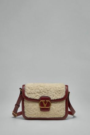 Valentino VLogo Plaque Foldover Top Shoulder Bag