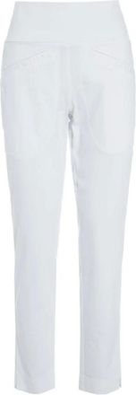Bitte Kai Rand Broeken, Dames, Wit, XS, Katoen, Witte Stretch Slim Fit Broek