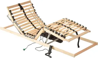 vidaXL Vidaxl - Cama Somier El&eacute;ctrico De L&aacute;minas Sin Colch&oacute;n 7 Zonas 100x200 Cm