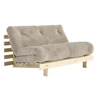 Karup Design Roots Schlafsofa, 140 x 200 cm, Kiefer natur / soft cream (550)