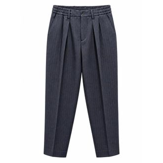 Be Able BE Able - Dominique Pinstripe Broek - Heren - Broeken - Blauw - Maat: W32 Wol