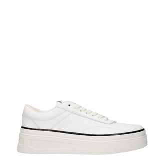 Jil Sander Womens Platform Laceup Sneakers - White Leather - Size EU 40