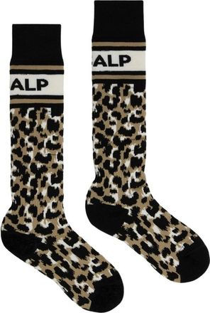 Fusalp Leopard SOK SKI Sokken - unisex - Sokken - Veelkleurig - L - Wol - Ondergoed