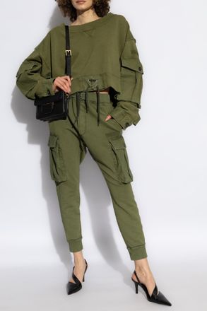 Dsquared2 Sweatshirt With Ties, Womens, Green