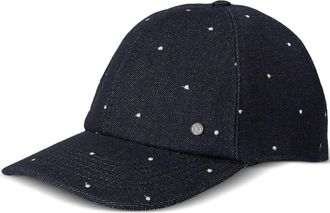 Maison Michel Tiger denim cap - unisex - Cotton/Cotton - M - Blue