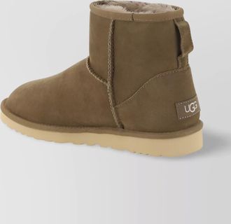 UGG mini calfskin ankle boots with embossed stitching