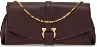 Ferragamo medium front flap soulder bag - women - CALFSKIN/Lambskin - One Size - Red