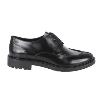 Saint Laurent Lino Derby Shoe - Heren - Veterschoenen - Zwart - 40 EU - Leer - Schoenen