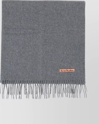 Acne Studios wool fringed scarf