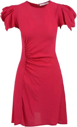 Mar De Margaritas Kleedjes, Dames, Roze, M, Fuchsia Bloemenjurk Karin