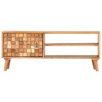 Berkfield Home TV Cabinet 100x35x40 cm Solid Acacia Wood in Brown | Size: 100 x 35 x 40 cm