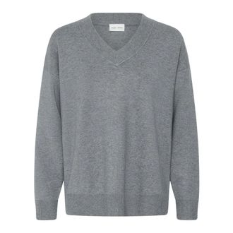 Part Two Truien & Vesten, Dames, Grijs, L, Leer, Chantally PW Pullover