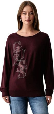 Guess Su&eacute;ter con logo Esmeralda - Knitwear - Mujer - Rojo - XS