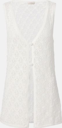 Faithfull The Brand Fio pointelle cotton vest