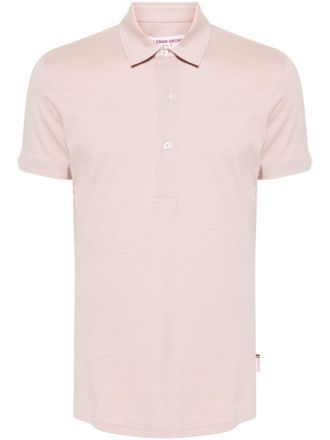 Orlebar Brown Katoenen poloshirt - Roze