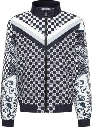 Carlo Colucci Tracksuit Jacket - Moza&iuml;ek Erfenis - Heren - Zomerjassen - Zwart - XL - Polyester - Jassen