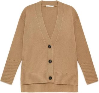 Maliparmi Cashmere Merinos Vest - Dames - Vesten - Beige - XS - Wol - Truien & Vesten