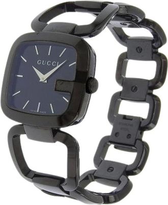 Gucci Pre-owned Watches, female, Blue, Size: ONE SIZE Pre-owned Stainless Steel Watch