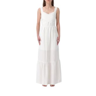 Liu Jo Maxi Dresses, female, White, Size: S Abito in cotone
