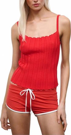 Staud Skye Tank Top In Tomato