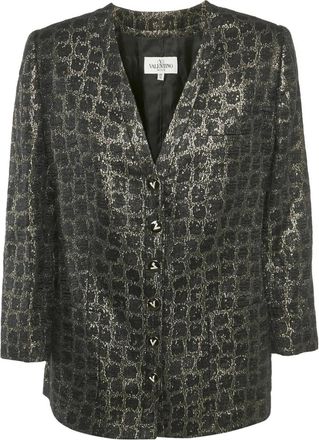 Valentino Jack met metallic-effect - Zwart