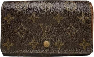 Louis Vuitton Pre-owned Vintage Leren Portemonnee - Dames - Vintage Accessoires - Bruin - ONE Size - Leer - Vintage
