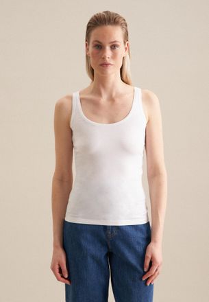 Seidensticker Trägertop »Schwarze Rose« Ohne Arm Rundhals Uni