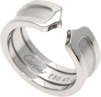 Cartier C2 White Gold (18K) Band Ring (Pre-Owned)