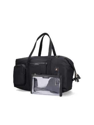 Anya Hindmarch Womens Suitcases Black Recycled Nylon