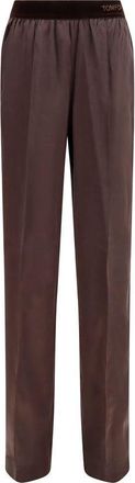 Tom Ford Brown Silk Casual Womens Pants