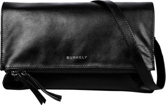 Burkely Creased Crystal Satchel Leather Shoulder Bag Black