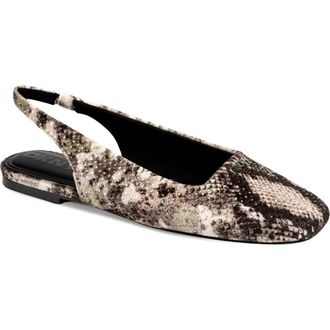 DKNY Darrow Slingback Flat in Beige Multi at Nordstrom, Size 6.5