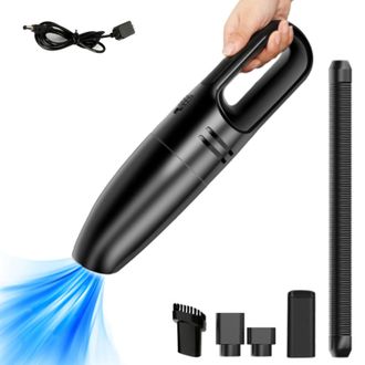 OEM Aspiradora Port&aacute;til Para Coche, Para Usar En Superficies Secas Y H&uacute;medas, Aspiradora De Mano Inal&aacute;mbrica Recargable Por Usb, Ligera Y Port&aacute;til, Incluy
