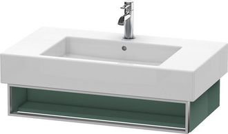 Duravit Unidad De Lavabo Vero De Duravit Para Montaje En Pared 6013, Con 1 Compartimento Abierto Incl. Toallero, 800 Mm, Color (frente/cuerpo): Jade Laca Alto