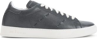 Kiton Lage sneakers - Heren - Sneakers - Grijs - 45 EU - Leer - Schoenen