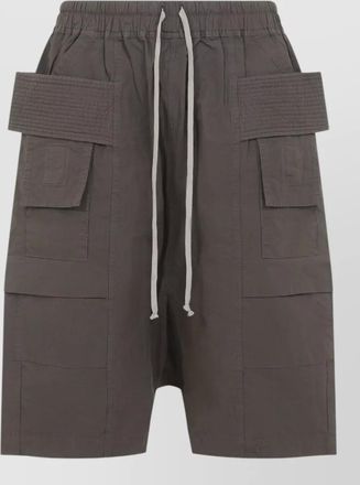 Rick Owens creatch cargo knee length cotton shorts