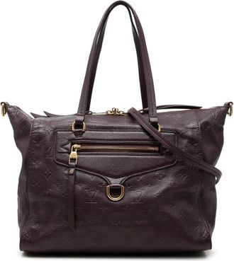 Louis Vuitton Monogram Orb Purple Leather Handbag Tote Bag (Pre-Owned)