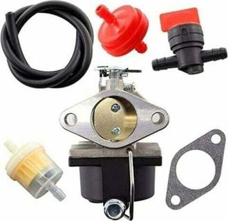 OEM Carburador, Filtro De Combustible Y L&iacute;nea De Combustible Para Motor Tecumseh 640065a 640065, Apto Para Los Modelos De Cortac&eacute;sped Ohv110, Ohv115, Ohv1