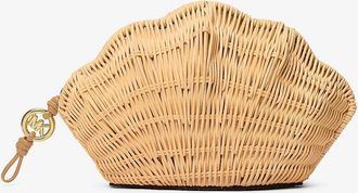 Michael Kors Shelly Rattan Clutch