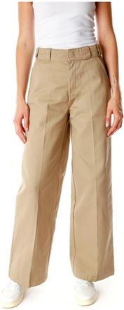 Dickies Poly-Katoen Werkbroek - Dames - Wijde Broeken - Beige - W29 - Katoen - Broeken