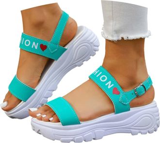 Generic Wide Fit Orthopedic Sandals for Women UK with Arch Support Summer Ladies Wedge Sandal Walking Platform Casual Beach Shoes Comfy Washable Slingback Sli