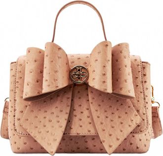 Like Dreams Womens Lisette Bow Crossbody Bag In Blush