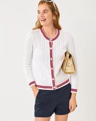 Lilly Pulitzer Brockton Crew Neck Cardigan