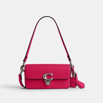 Coach Womens Studio Bag 20 - Pink Leather - One Size