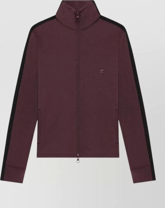 Courr&egrave;ges two-tone high-neck jacket