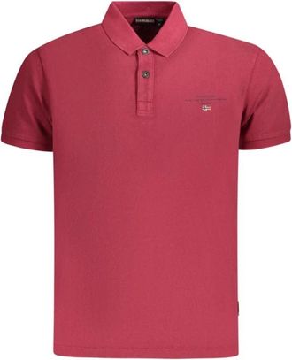 Napapijri Polo Shirt - Heren - Polos - Rood - 2XL - Katoen - Tops