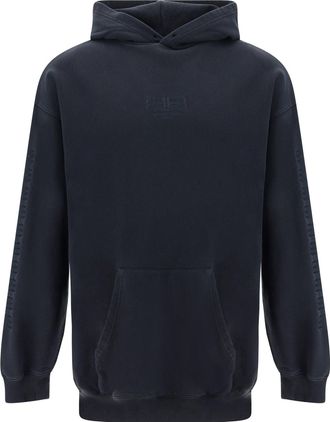 Balenciaga BB Medium Fit Hoodie Washed Black 570811TMVG68190