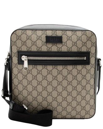 Gucci Beige Gg Supreme Canvas Medium Messenger (Authentic Pre-Loved)